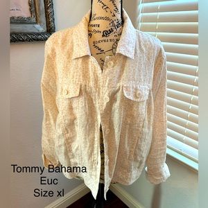 Tommy Bahama linen jack in size XL